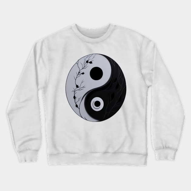 yin and yang graphic Crewneck Sweatshirt by Majkel&Majkel